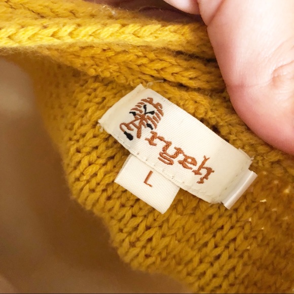 Aryeh mustard yellow sweater dress - Picture 7 of 8